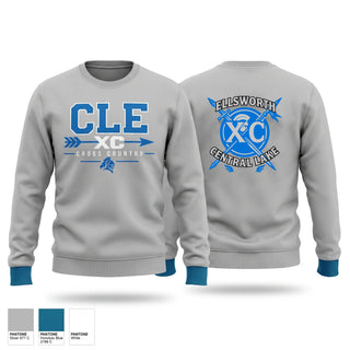 Crew Neck Sweatshirt, CLE Knights, Cross Country, Teamtime, Team time, sublimation, custom sports apparel, team uniforms, spirit wear, spiritwear, sports uniforms, custom shirts, team store, custom team store, fundraiser sports, apparel fundraiser