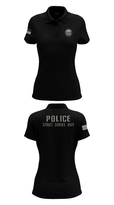 STREET CRIMES 66596550 Women's Short Sleeve Performance Polo  - 33