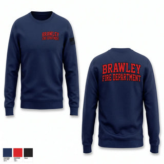 Crew Neck Sweatshirt, Brawley Fire Department, Fire Department, Teamtime, Team time, sublimation, custom sports apparel, team uniforms, spirit wear, spiritwear, sports uniforms, custom shirts, team store, custom team store, fundraiser sports, apparel fundraiser