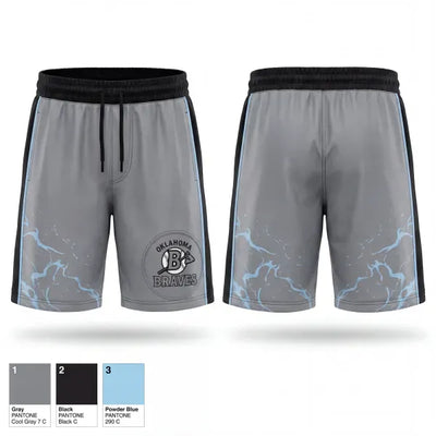 Oklahoma Braves 79825689 Athletic Shorts With Pockets - 1