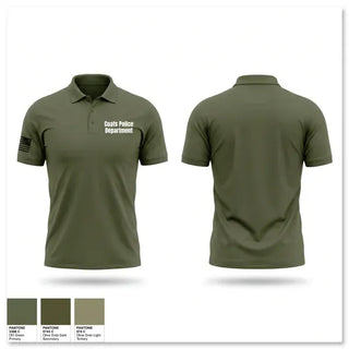 Short Sleeve Performance Polo, Coats Police Department, Police, Teamtime, Team time, sublimation, custom sports apparel, team uniforms, spirit wear, spiritwear, sports uniforms, custom shirts, team store, custom team store, fundraiser sports, apparel fundraiser