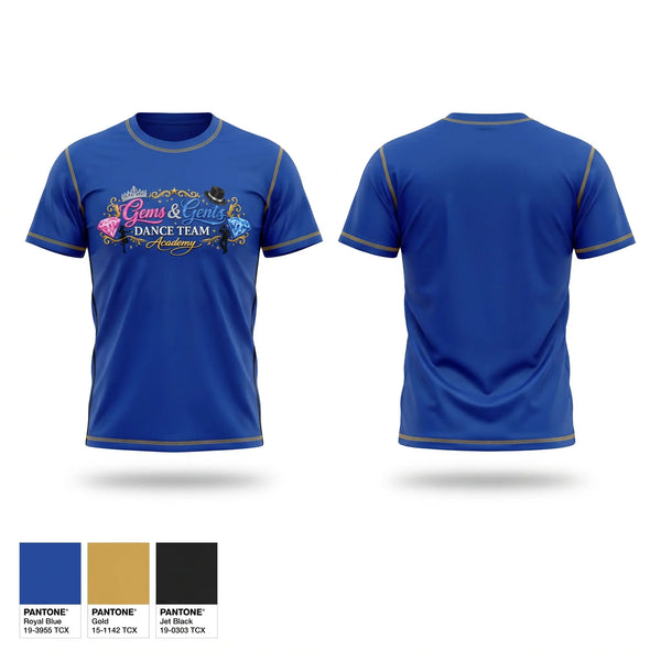 Short Sleeve Performance Shirt, Gems and gents, Cheer, Teamtime, Team time, sublimation, custom sports apparel, team uniforms, spirit wear, spiritwear, sports uniforms, custom shirts, team store, custom team store, fundraiser sports, apparel fundraiser