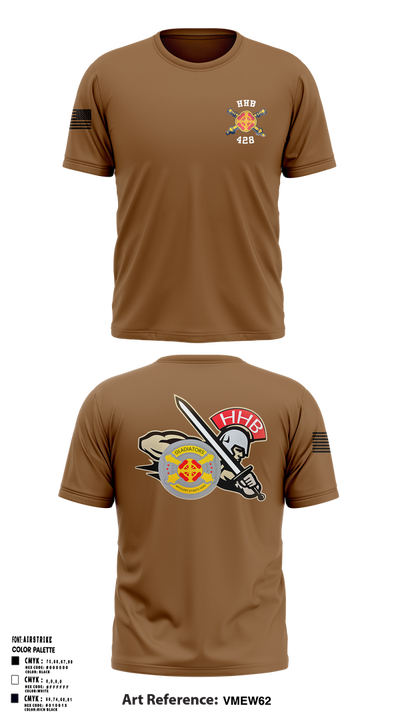 HHB, 428th Field Artillery Brigade 81466610 Old School Cotton Feel Shirt - 1