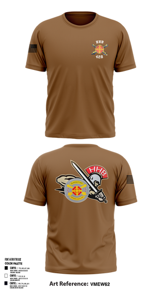 Short Sleeve Performance Shirt, HHB, 428th Field Artillery Brigade, , Teamtime, Team time, sublimation, custom sports apparel, team uniforms, spirit wear, spiritwear, sports uniforms, custom shirts, team store, custom team store, fundraiser sports, apparel fundraiser