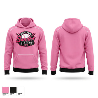 Hoodie, Republic Sandlot Sisters, Softball, Teamtime, Team time, sublimation, custom sports apparel, team uniforms, spirit wear, spiritwear, sports uniforms, custom shirts, team store, custom team store, fundraiser sports, apparel fundraiser