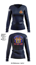 San Leon Volunteer Fire Department Women's Long Sleeve V-neck Shirt - 6