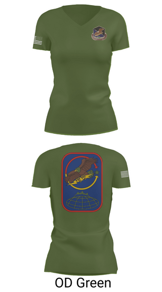 Womens Short Sleeve Vneck Shirt, 100th Missile Defense Brigade, , Teamtime, Team time, sublimation, custom sports apparel, team uniforms, spirit wear, spiritwear, sports uniforms, custom shirts, team store, custom team store, fundraiser sports, apparel fundraiser