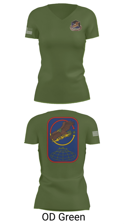 100th Missile Defense Brigade 43971287 Women's Short Sleeve V-neck Shirt - 48