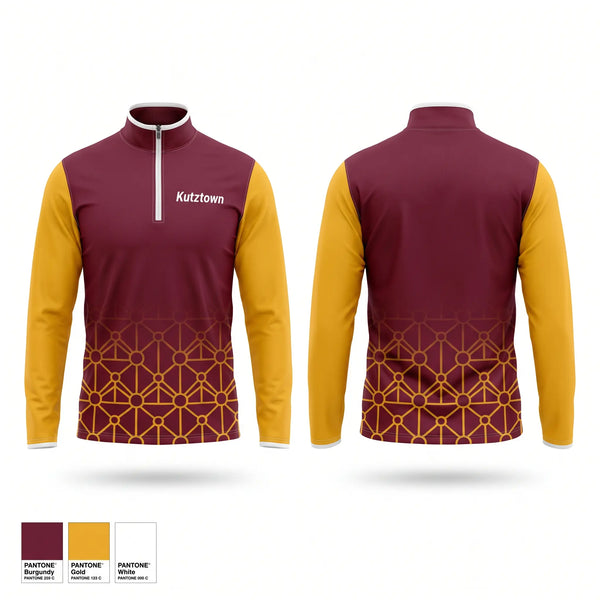 Quarter Zip Jacket, Kutztown, , Teamtime, Team time, sublimation, custom sports apparel, team uniforms, spirit wear, spiritwear, sports uniforms, custom shirts, team store, custom team store, fundraiser sports, apparel fundraiser