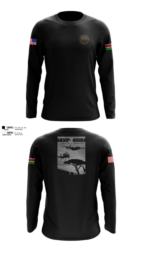 Long Sleeve Performance Shirt, OSI Eder 2506, Air Force, Teamtime, Team time, sublimation, custom sports apparel, team uniforms, spirit wear, spiritwear, sports uniforms, custom shirts, team store, custom team store, fundraiser sports, apparel fundraiser