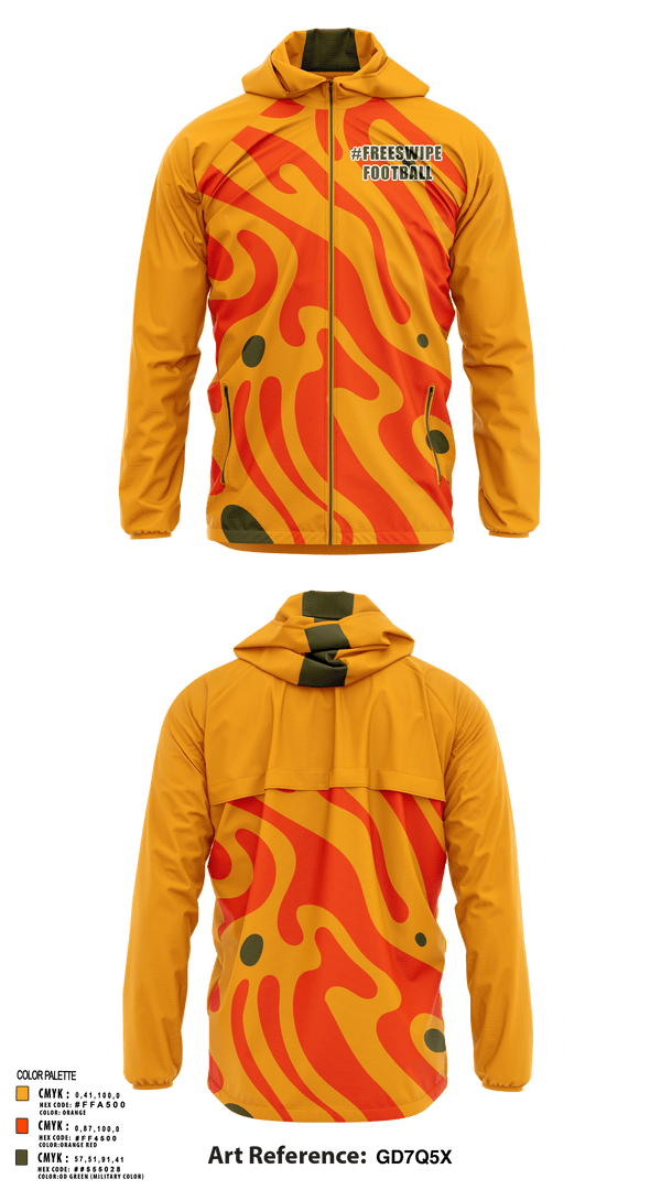 Windbreaker, #FreeSwipe, Football, Teamtime, Team time, sublimation, custom sports apparel, team uniforms, spirit wear, spiritwear, sports uniforms, custom shirts, team store, custom team store, fundraiser sports, apparel fundraiser
