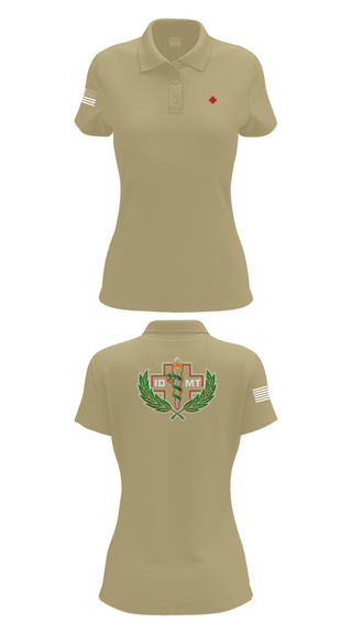 Womens Short Sleeve Performance Polo, IDMTs, Air Force, Teamtime, Team time, sublimation, custom sports apparel, team uniforms, spirit wear, spiritwear, sports uniforms, custom shirts, team store, custom team store, fundraiser sports, apparel fundraiser