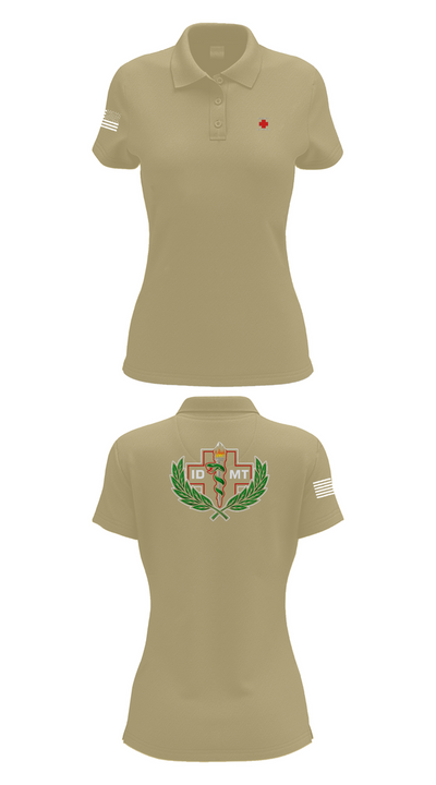 IDMTs 71442140 Women's Short Sleeve Performance Polo  - 95
