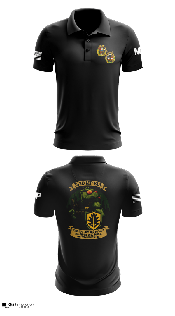 Short Sleeve Performance Polo, 333D MP BDE, Army, Teamtime, Team time, sublimation, custom sports apparel, team uniforms, spirit wear, spiritwear, sports uniforms, custom shirts, team store, custom team store, fundraiser sports, apparel fundraiser