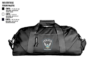 Duffle Bag, Walbridge Police Department, Police, Teamtime, Team time, sublimation, custom sports apparel, team uniforms, spirit wear, spiritwear, sports uniforms, custom shirts, team store, custom team store, fundraiser sports, apparel fundraiser