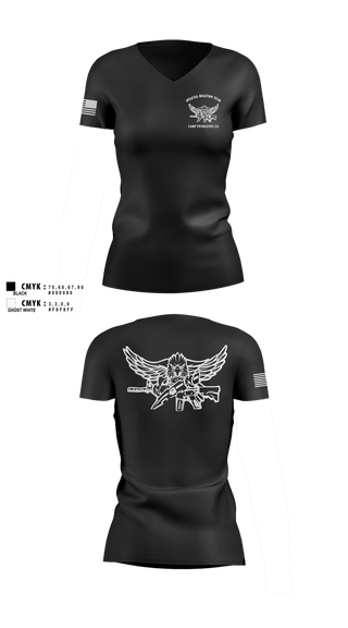Womens Short Sleeve Vneck Shirt, Special Reaction Team, Marines, Teamtime, Team time, sublimation, custom sports apparel, team uniforms, spirit wear, spiritwear, sports uniforms, custom shirts, team store, custom team store, fundraiser sports, apparel fundraiser