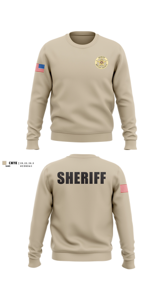 Crew Neck Sweatshirt, Bryan County Sheriff’s Office, Police, Teamtime, Team time, sublimation, custom sports apparel, team uniforms, spirit wear, spiritwear, sports uniforms, custom shirts, team store, custom team store, fundraiser sports, apparel fundraiser