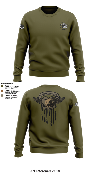 B/4-3 Assault Helicopter Battalion 71849339 Crew Neck Sweatshirt - 1