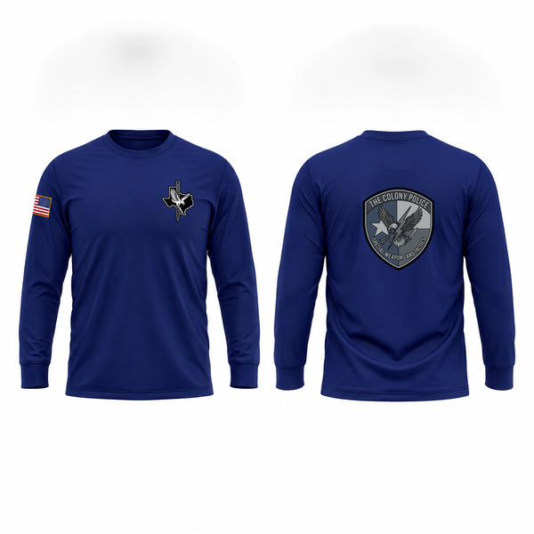 Long Sleeve Performance Shirt, The Colony Police Department SWAT, Police, Teamtime, Team time, sublimation, custom sports apparel, team uniforms, spirit wear, spiritwear, sports uniforms, custom shirts, team store, custom team store, fundraiser sports, apparel fundraiser
