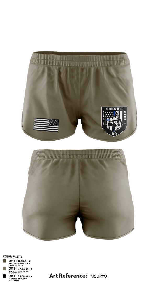 Ranger Panties, Alexander County Sheriff Office K-9, Police, Teamtime, Team time, sublimation, custom sports apparel, team uniforms, spirit wear, spiritwear, sports uniforms, custom shirts, team store, custom team store, fundraiser sports, apparel fundraiser