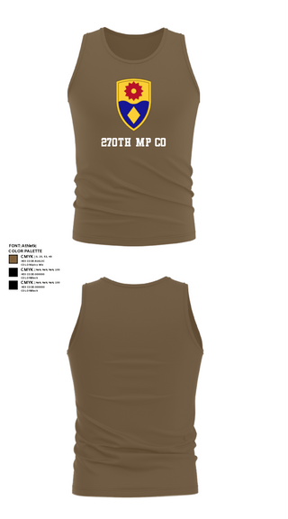 Tank Top, 270th MP CO, National Guard, Teamtime, Team time, sublimation, custom sports apparel, team uniforms, spirit wear, spiritwear, sports uniforms, custom shirts, team store, custom team store, fundraiser sports, apparel fundraiser