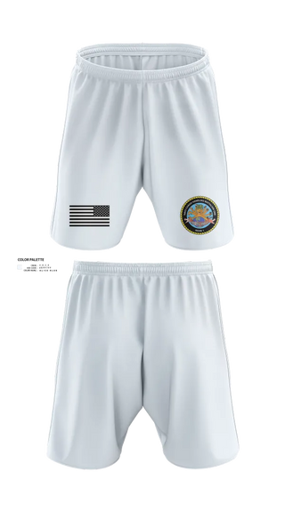 Athletic Shorts With Pockets, Navy Cargo Handling Battalion One, Navy, Teamtime, Team time, sublimation, custom sports apparel, team uniforms, spirit wear, spiritwear, sports uniforms, custom shirts, team store, custom team store, fundraiser sports, apparel fundraiser