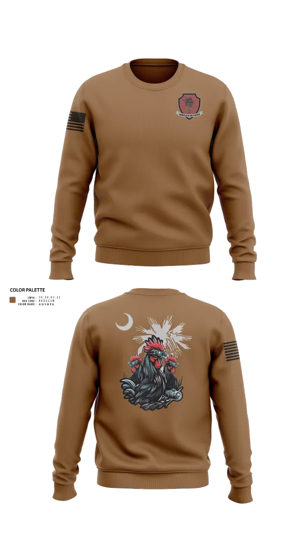 Crew Neck Sweatshirt, UofSC Army ROTC, Army, Teamtime, Team time, sublimation, custom sports apparel, team uniforms, spirit wear, spiritwear, sports uniforms, custom shirts, team store, custom team store, fundraiser sports, apparel fundraiser