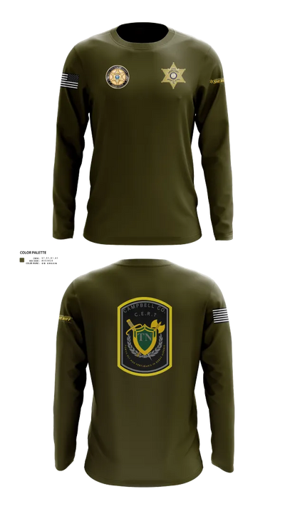 C.C.S.O. CERT 25474985 Long Sleeve Performance Shirt 101