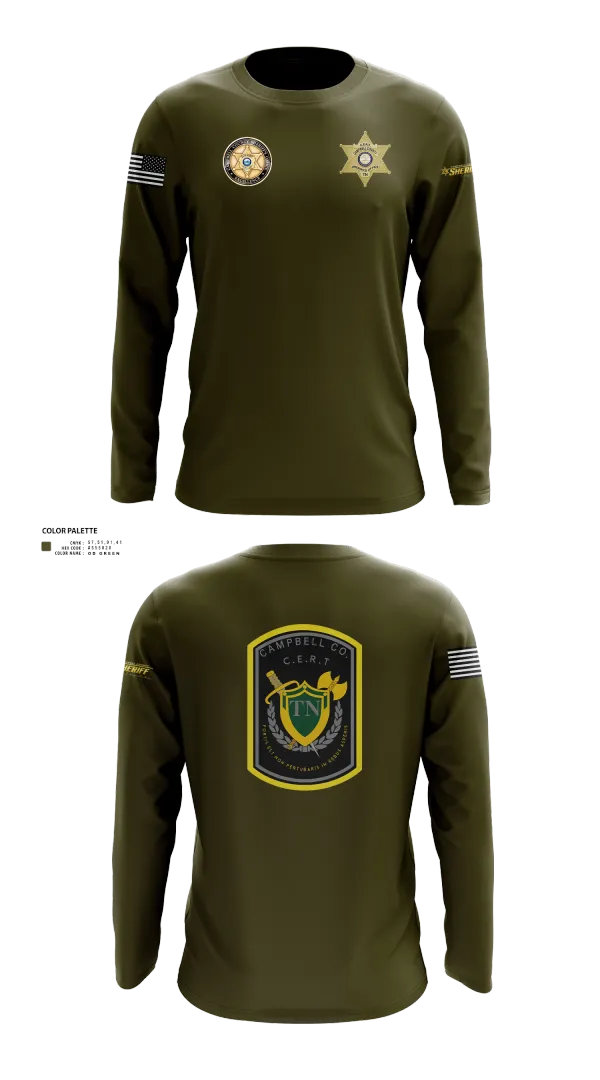 Long Sleeve Performance Shirt, C.C.S.O. CERT, , Teamtime, Team time, sublimation, custom sports apparel, team uniforms, spirit wear, spiritwear, sports uniforms, custom shirts, team store, custom team store, fundraiser sports, apparel fundraiser