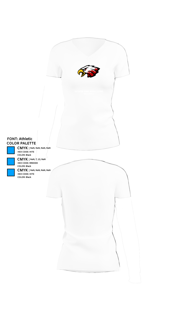 Womens Short Sleeve Vneck Shirt, Southern Boone Middle School Volleyball, Women's Volleyball, Teamtime, Team time, sublimation, custom sports apparel, team uniforms, spirit wear, spiritwear, sports uniforms, custom shirts, team store, custom team store, fundraiser sports, apparel fundraiser