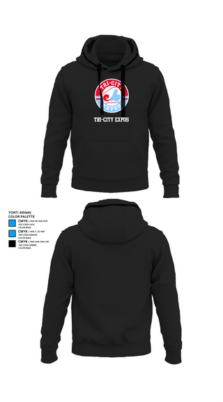 Hoodie, Tri-City Expos, Baseball, Teamtime, Team time, sublimation, custom sports apparel, team uniforms, spirit wear, spiritwear, sports uniforms, custom shirts, team store, custom team store, fundraiser sports, apparel fundraiser