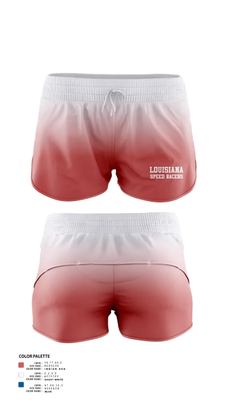 Track Shorts, Louisiana Speed Racers, Track & Field, Teamtime, Team time, sublimation, custom sports apparel, team uniforms, spirit wear, spiritwear, sports uniforms, custom shirts, team store, custom team store, fundraiser sports, apparel fundraiser