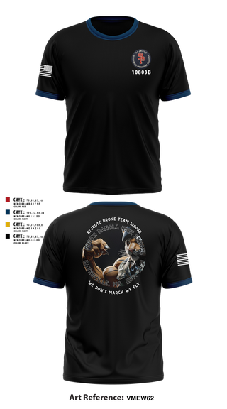 Short Sleeve Performance Shirt, AFJROTC MS-081 DRONE TEAM, , Teamtime, Team time, sublimation, custom sports apparel, team uniforms, spirit wear, spiritwear, sports uniforms, custom shirts, team store, custom team store, fundraiser sports, apparel fundraiser