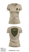 SWAT 37842893 Women's Short Sleeve V-neck Shirt - 5