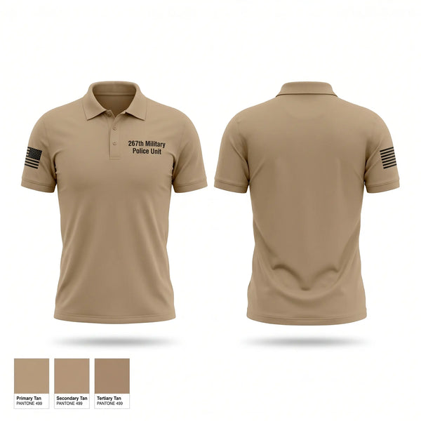 Short Sleeve Performance Polo, 267th Military Police Unit, National Guard, Teamtime, Team time, sublimation, custom sports apparel, team uniforms, spirit wear, spiritwear, sports uniforms, custom shirts, team store, custom team store, fundraiser sports, apparel fundraiser