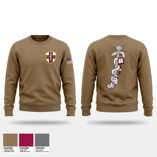 Crew Neck Sweatshirt, 7220th Medical Support Unit, Army, Teamtime, Team time, sublimation, custom sports apparel, team uniforms, spirit wear, spiritwear, sports uniforms, custom shirts, team store, custom team store, fundraiser sports, apparel fundraiser