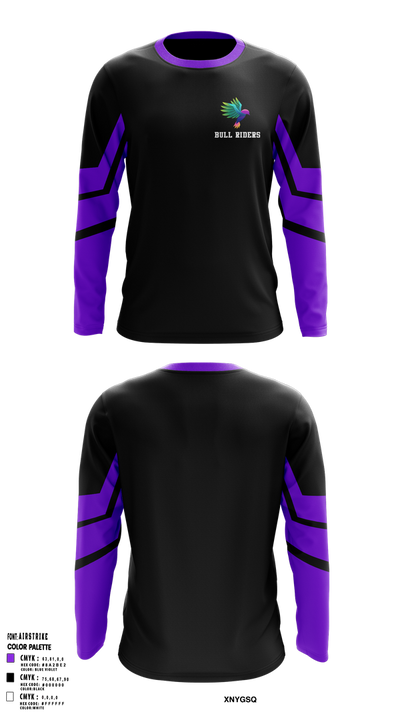 Bull Riders Long Sleeve Performance Shirt 1