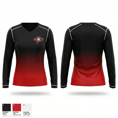 Imagine Prep Surprise Storm 54893424 Women's Long Sleeve V-neck Shirt - 1