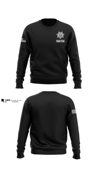 Crew Neck Sweatshirt, Orleans County Corrections, Police, Teamtime, Team time, sublimation, custom sports apparel, team uniforms, spirit wear, spiritwear, sports uniforms, custom shirts, team store, custom team store, fundraiser sports, apparel fundraiser