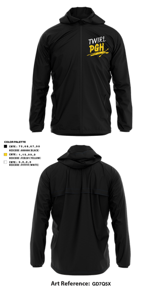 Windbreaker, Twirl PGH, Spirit Store, Teamtime, Team time, sublimation, custom sports apparel, team uniforms, spirit wear, spiritwear, sports uniforms, custom shirts, team store, custom team store, fundraiser sports, apparel fundraiser