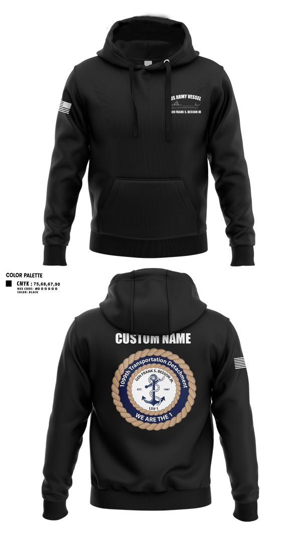Hoodie, 1099th TD, Army, Teamtime, Team time, sublimation, custom sports apparel, team uniforms, spirit wear, spiritwear, sports uniforms, custom shirts, team store, custom team store, fundraiser sports, apparel fundraiser
