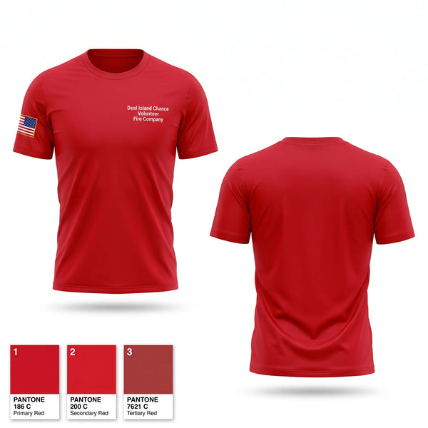 Short Sleeve Performance Shirt, Deal Island Chance Volunteer Fire Company, Fire Department, Teamtime, Team time, sublimation, custom sports apparel, team uniforms, spirit wear, spiritwear, sports uniforms, custom shirts, team store, custom team store, fundraiser sports, apparel fundraiser