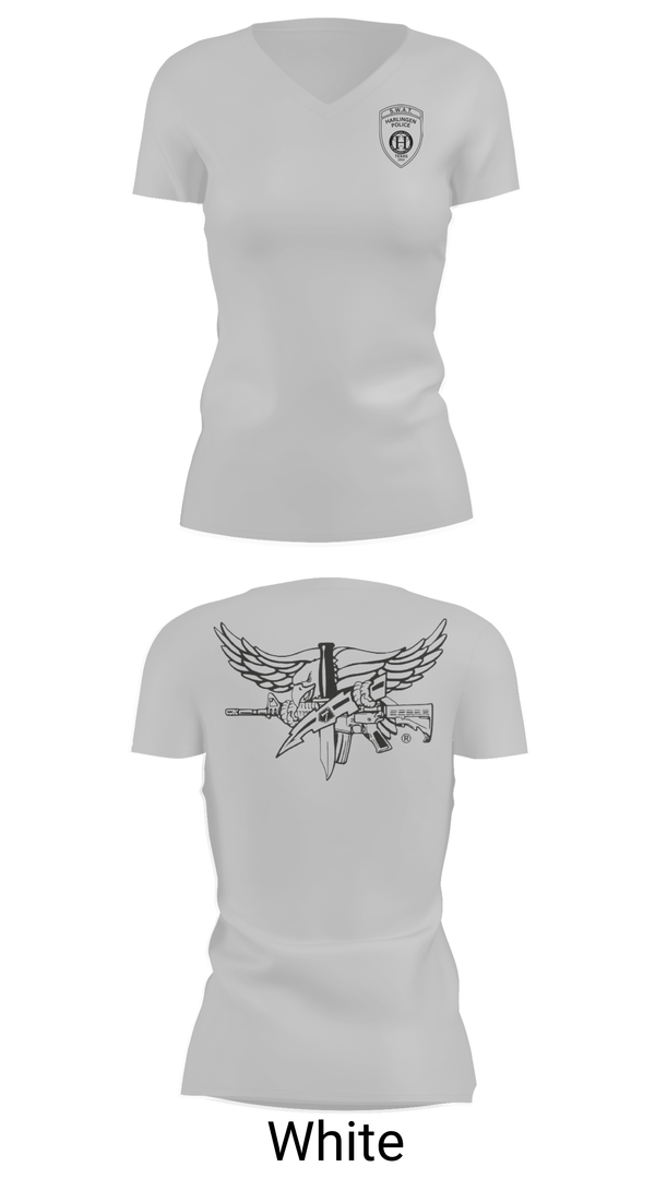 Harlingen SWAT 4251784 Women's Short Sleeve V-neck Shirt - 12