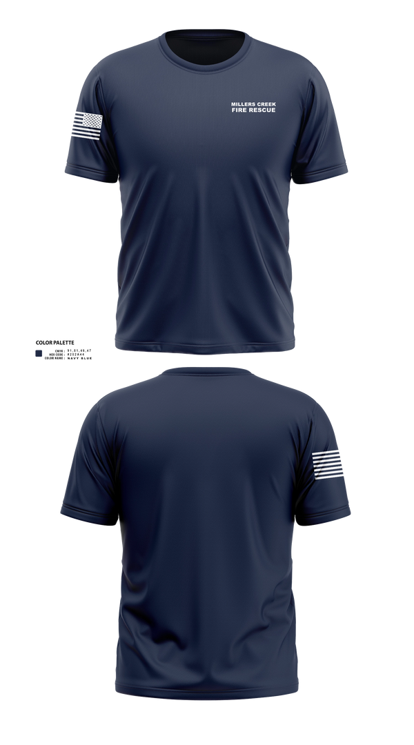 Short Sleeve Performance Shirt, Millers Creek Fire Rescue, Fire Department, Teamtime, Team time, sublimation, custom sports apparel, team uniforms, spirit wear, spiritwear, sports uniforms, custom shirts, team store, custom team store, fundraiser sports, apparel fundraiser