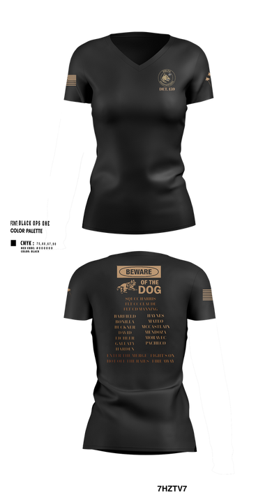 det. 159 47183893 Women's Short Sleeve V-neck Shirt - 100