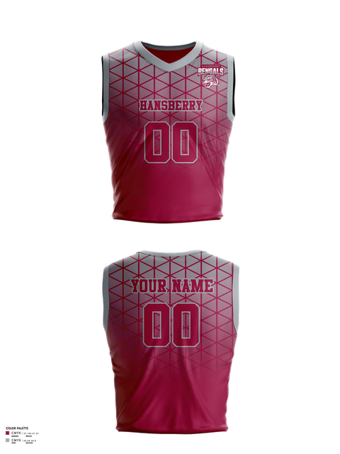 Mens Basketball Jersey, Hansberry College Prep Basketball, Men's Basketball, Teamtime, Team time, sublimation, custom sports apparel, team uniforms, spirit wear, spiritwear, sports uniforms, custom shirts, team store, custom team store, fundraiser sports, apparel fundraiser