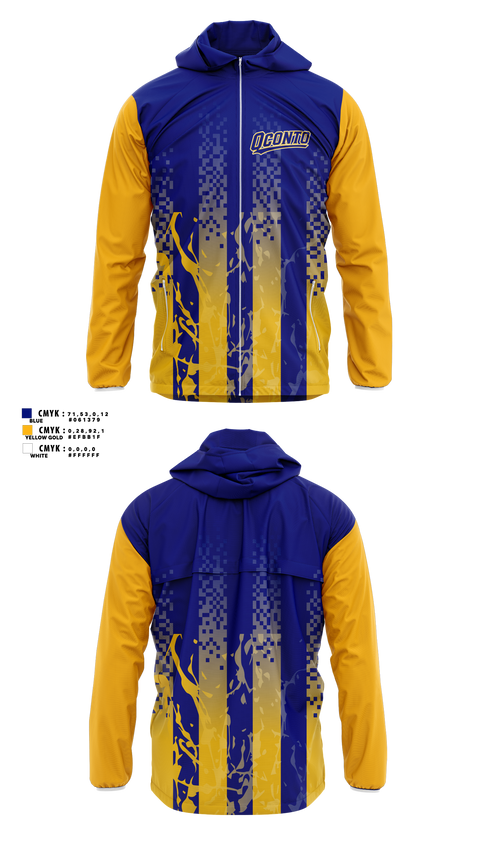 Windbreaker, Oconto Baseball, Baseball, Teamtime, Team time, sublimation, custom sports apparel, team uniforms, spirit wear, spiritwear, sports uniforms, custom shirts, team store, custom team store, fundraiser sports, apparel fundraiser