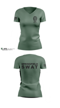 Springfield Ohio SWAT Women's Short Sleeve V-neck Shirt - 2