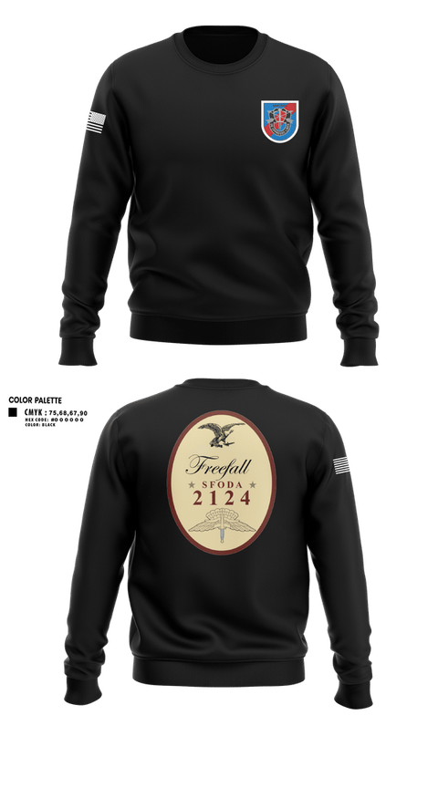 Crew Neck Sweatshirt, ODA 2124, Army, Teamtime, Team time, sublimation, custom sports apparel, team uniforms, spirit wear, spiritwear, sports uniforms, custom shirts, team store, custom team store, fundraiser sports, apparel fundraiser