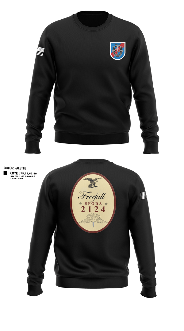 Crew Neck Sweatshirt, ODA 2124, Army, Teamtime, Team time, sublimation, custom sports apparel, team uniforms, spirit wear, spiritwear, sports uniforms, custom shirts, team store, custom team store, fundraiser sports, apparel fundraiser